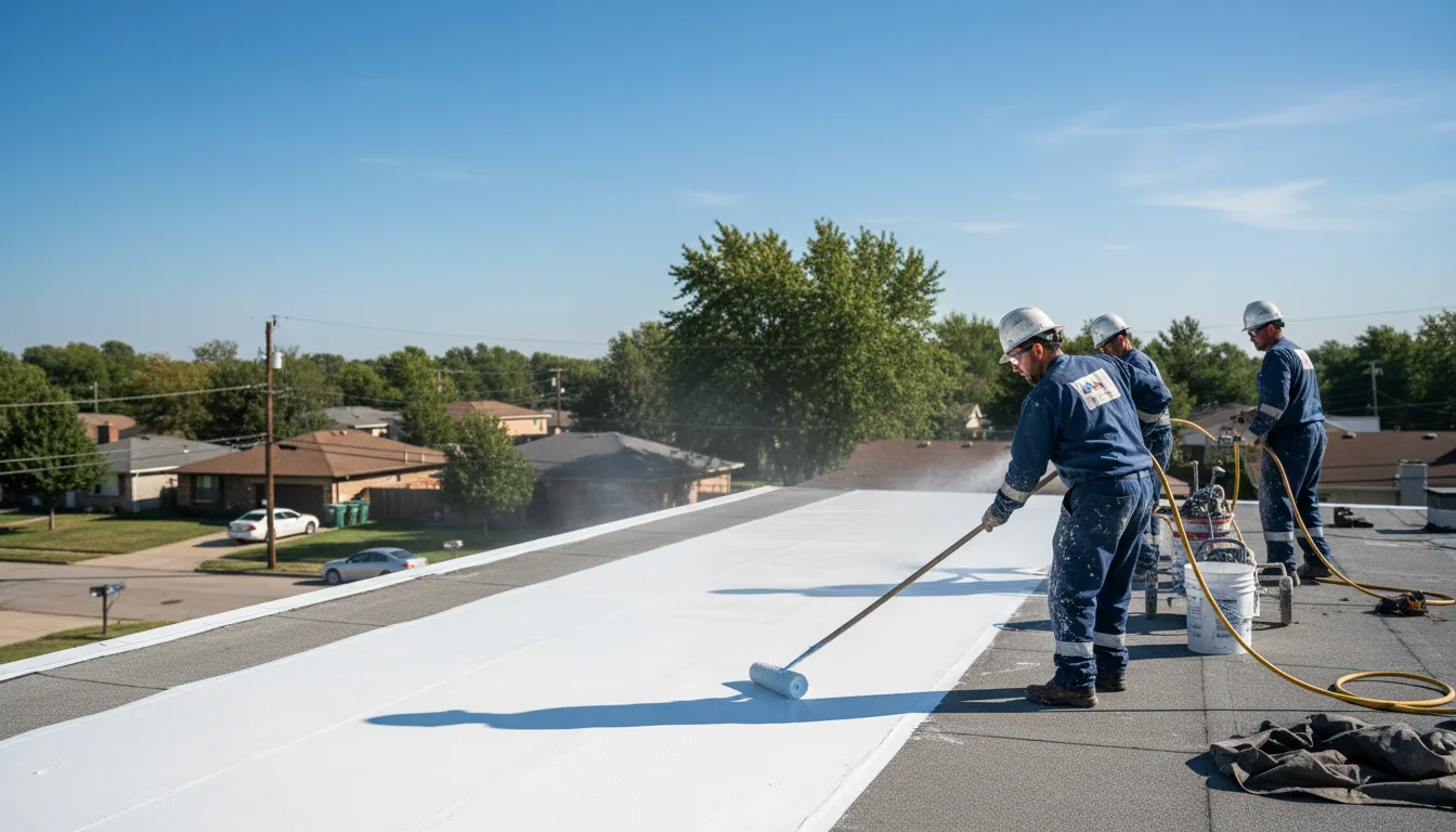 Commercial roof coating in Snover, MI near me